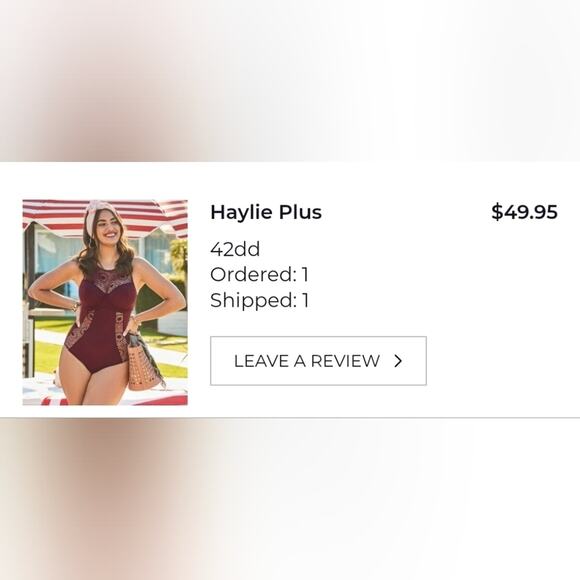 Adore Me | NWT | Burgundy/Purple | One Piece Swimsuit |  Size XXL - 42DD - Picture 5 of 13